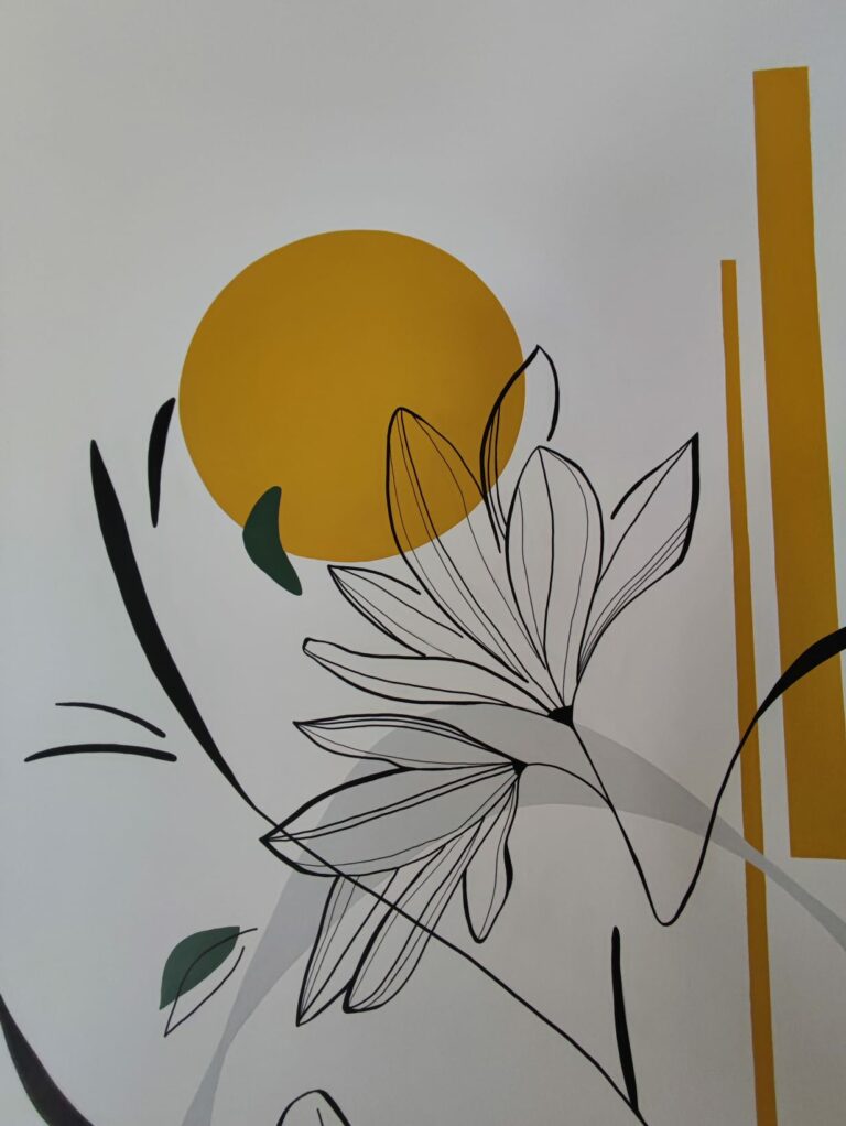 Tatouage floral élégant